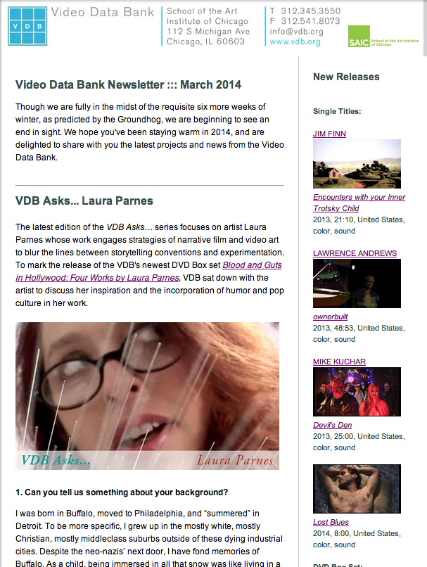 VDB Newsletter ::: March 2014