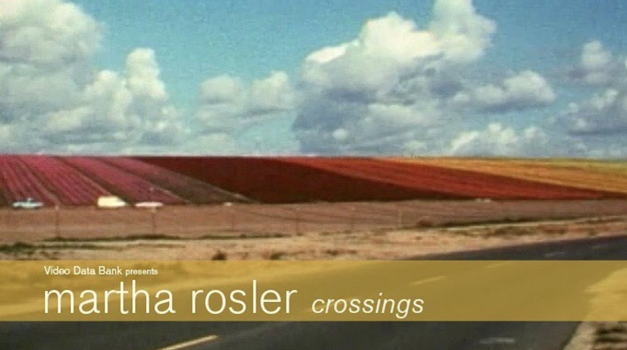martha rosler: crossings
