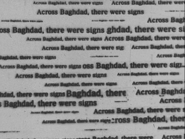 Baghdad Plan is a Success, Sabine Gruffat